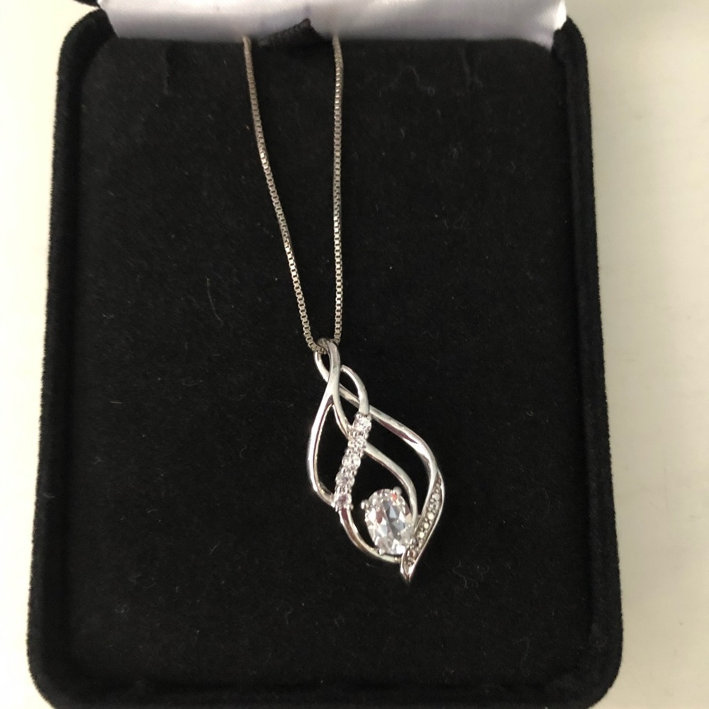 White Sapphire Necklace
